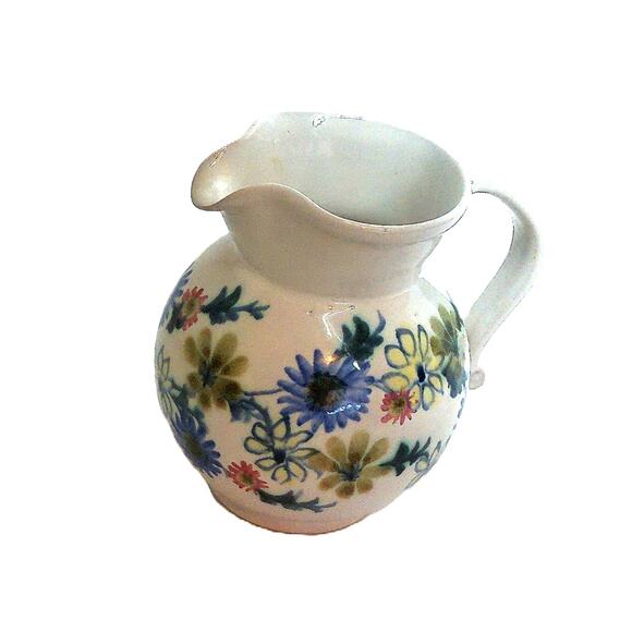 Vintage Rye Pottery England Floral Creamer Pitcher READ - Picture 1 of 6